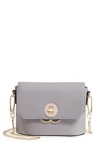 Ted Baker London Color By Numbers Leather Crossbody Bag - Grey
