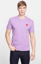 Men's Comme Des Garcons Play Cotton Jersey T-shirt - Purple
