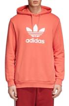 Men's Adidas Original Trefoil Graphic Hoodie - Red