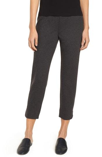 Women's Eileen Fisher Slim Crop Pants, Size - Grey