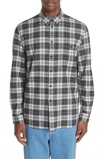 Men's Givenchy Save Our Souls Plaid Shirt - Blue