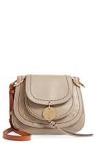 See By Chloe Mini Hana Leather Crossbody Bag - Grey