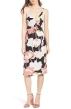 Women's Cupcakes And Cashmere Chayene Water Lilies Wrap Dress - Black
