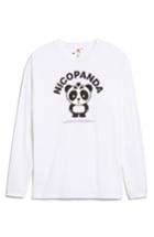 Women's Nicopanda Long Sleeve Tee - White