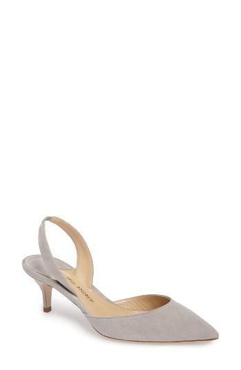 Women's Paul Andrew 'rhea' Slingback Pump Us / 37eu - Grey