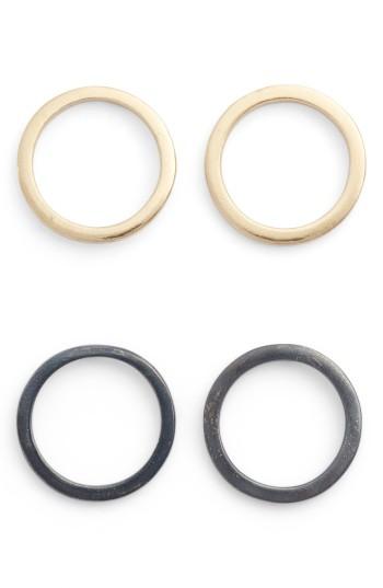 Women's Ink + Alloy Circle Stud Earrings