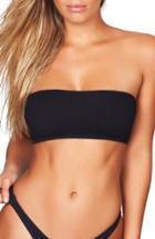 Women's Bound By Bone-eye The Sierra Bandeau Bikini Top, Size - Black