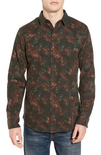 Men's 1901 Print Flannel Shirt - Grey