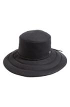 Women's Helen Kaminski Wide Brim Water-resistant Hat - Black