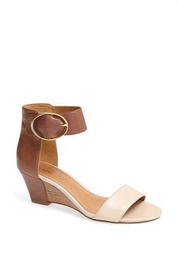 Nine West 'ventana' Leather Sandal Birch/