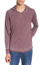 Men's Lucky Brand Burnout Hoodie - Burgundy