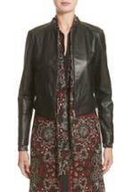 Women's Belstaff Carrack Leather Jacket Us / 44 It - Black