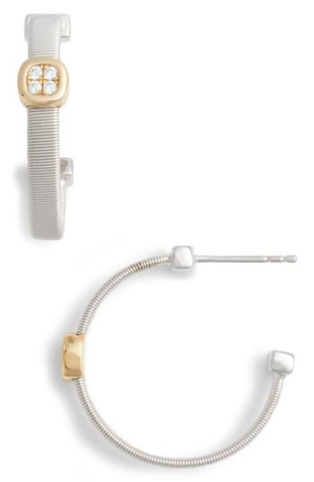 Women's Lafonn Simulated Diamond Station Hoop Earrings
