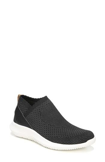 Women's Dr. Scholl's Fierce Knit Slip-on Sneaker .5 M - Black