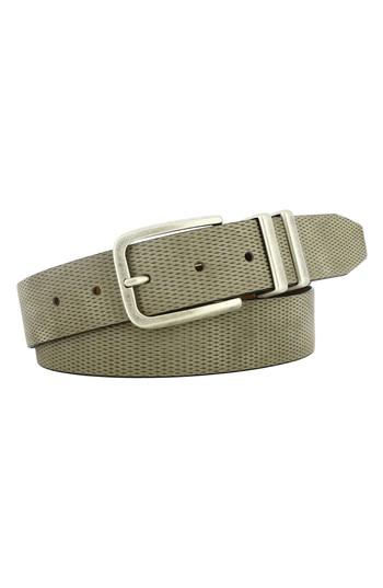 Men's Remo Tulliani Axel Textured Leather Belt - Tan