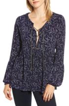 Women's Michael Michael Kors Branches Chain Neck Top - Blue