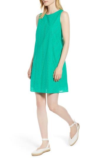 Women's Everleigh Eyelet Shift Dress - Green