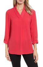 Women's Topshop Front Zip Polo Shirt Us (fits Like 0-2) - Beige