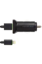 Moshi 'revolt Duo' 20w Usb Car Charger With Lightning Cable, Size - Black