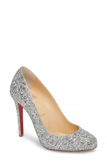Women's Christian Louboutin Fifille Sparkle Pump Us / 36eu - Metallic