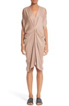Women's Zero + Maria Cornejo Miu Cold Shoulder Drape Dress - Beige