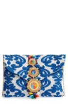 Steven By Steve Madden Beaded & Embroidered Clutch -