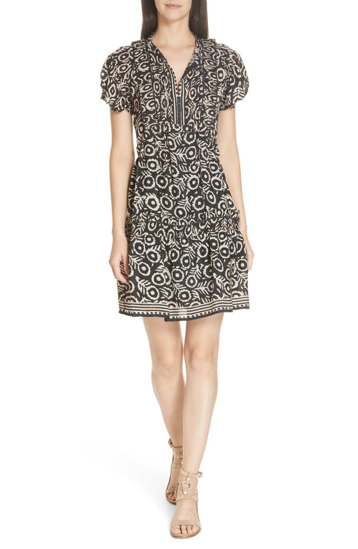 Women's Sea Emi Flutter Sleeve Dress - Black