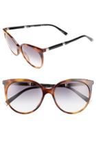 Women's Max Mara Desigi 55mm Gradient Cat Eye Sunglasses - Havana/ Light Gold