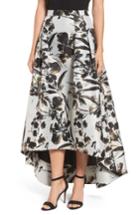 Women's Eliza J Metallic Floral High/low Skirt