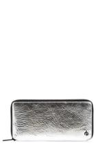 Women's Rag & Bone Croc Metallic Lambskin Leather Smartphone Wallet - Metallic