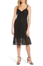 Women's Soprano Lace Midi Dress - Black