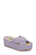 Women's Kenneth Cole New York Damariss Platform Slide Sandal M - Purple