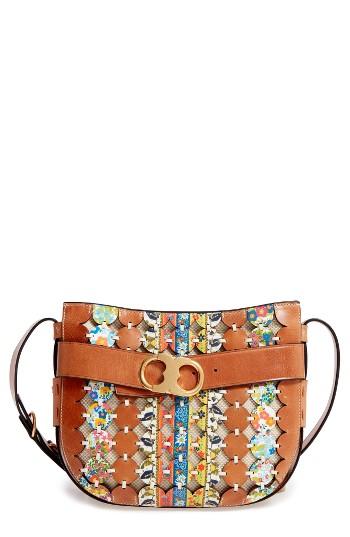 Tory Burch Gemini Link Belted Leather Crossbody Bag -