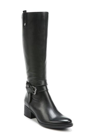 Women's Naturalizer Dev Buckle Strap Boot .5 Wide Calf M - Black