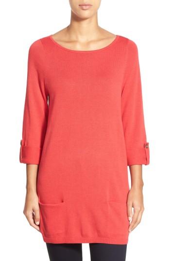 Women's Caslon Knit Tunic, Size - Red