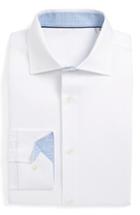 Men's Bugatchi Trim Fit Solid Dress Shirt - - White
