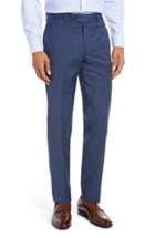 Men's Nordstrom Men's Shop Trim Fit Stretch Wool Trousers X - Blue