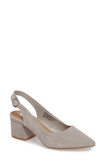 Women's Steve Madden Dizzy Slingback Pump .5 M - Grey