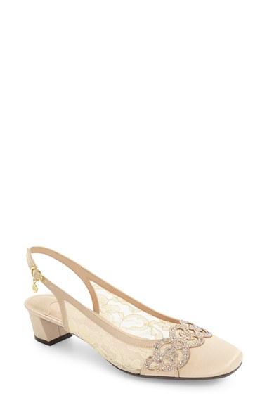 Women's J. Renee Faleece Crystal Embellished Slingback Pump