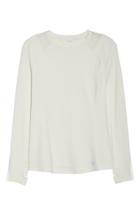 Women's New Balance In Transit Long Sleeve Tee, Size - Ivory