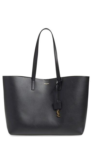 Saint Laurent 'shopping' Leather Tote - Black