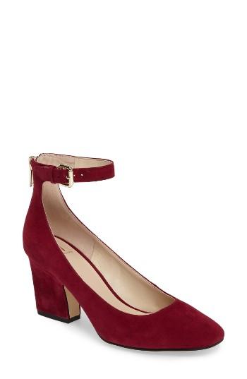 Women's Marc Fisher D Anisy Ankle Strap Pump, Size 5 M - Red