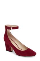 Women's Marc Fisher D Anisy Ankle Strap Pump, Size 5 M - Red