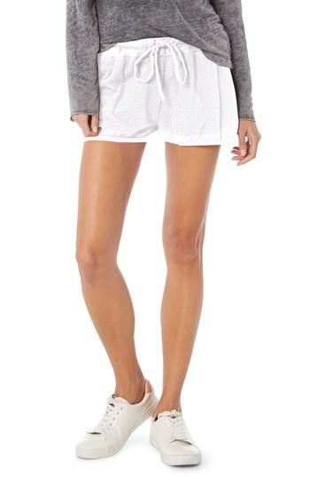 Women's Michael Stars Mesh Shorts - White