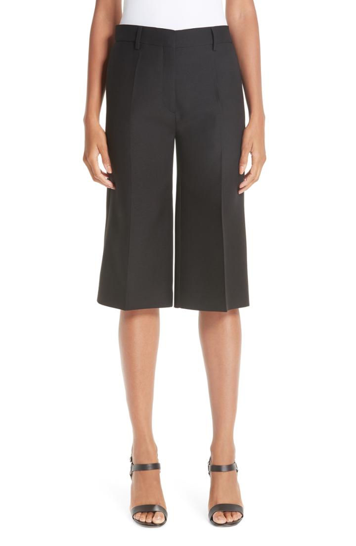 Women's Valentino Wool & Silk Culottes - Black