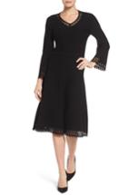 Women's Emerson Rose Cutout Fit & Flare Sweater Dress - Black