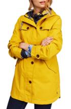 Women's Joules Right As Rain Waterproof Hooded Jacket - Yellow