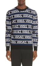 Men's Versus Versace Logo Wool Blend Sweater Eu - None