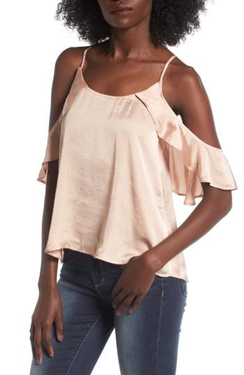 Women's Bp. Drape Ruffle Camisole, Size - Pink