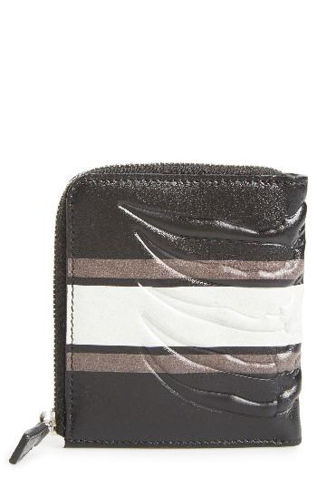 Men's Alexander Mcqueen Leather Half Zip Wallet -